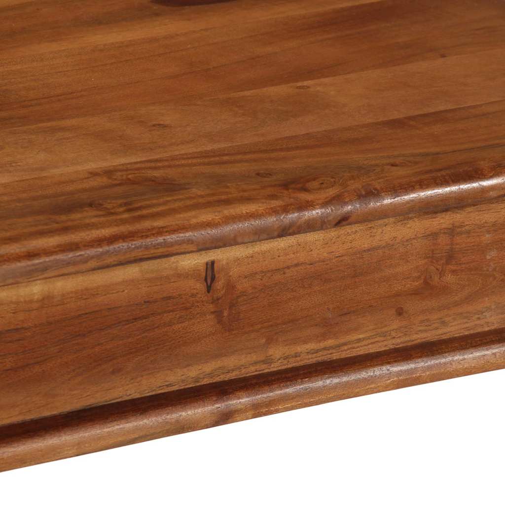 vidaXL Dining Table 80x80x77 cm Solid Wood Acacia 6