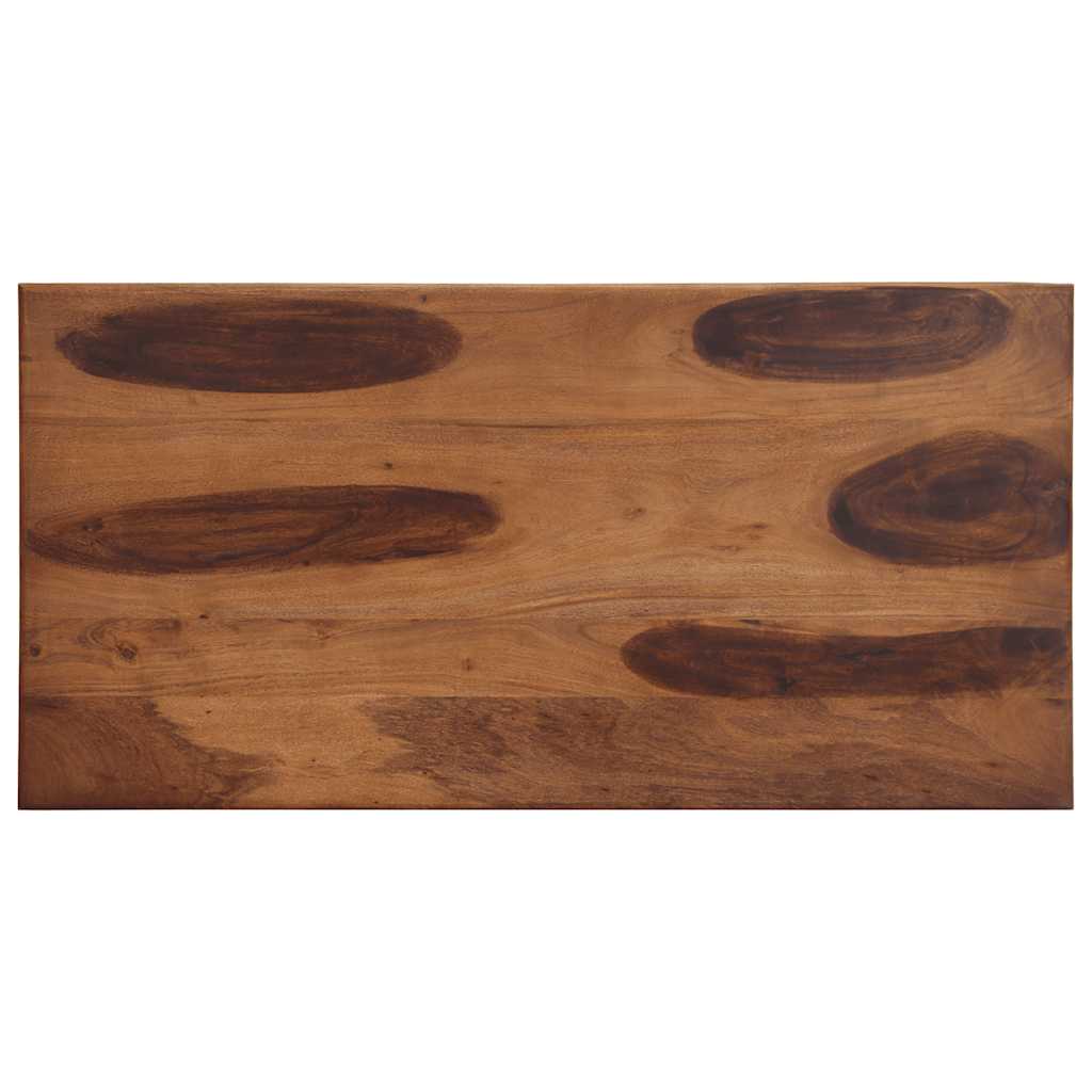 vidaXL Dining Table 120x60x77 cm Solid Wood Acacia 4