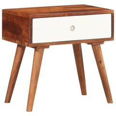 vidaXL Side Table 45x30x45 cm Solid Wood Acacia 4