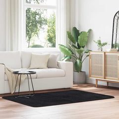 vidaXL Shaggy Rug High Pile NAVARRA Black 120x170 cm Polyester 1