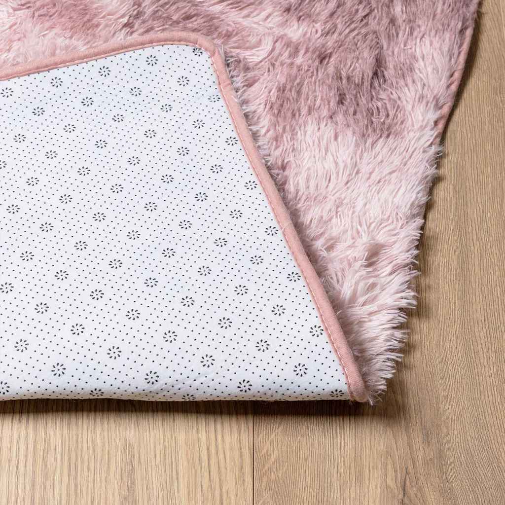 vidaXL Shaggy Rug High Pile NAVARRA Dusty Pink 120x170 cm Polyester 6