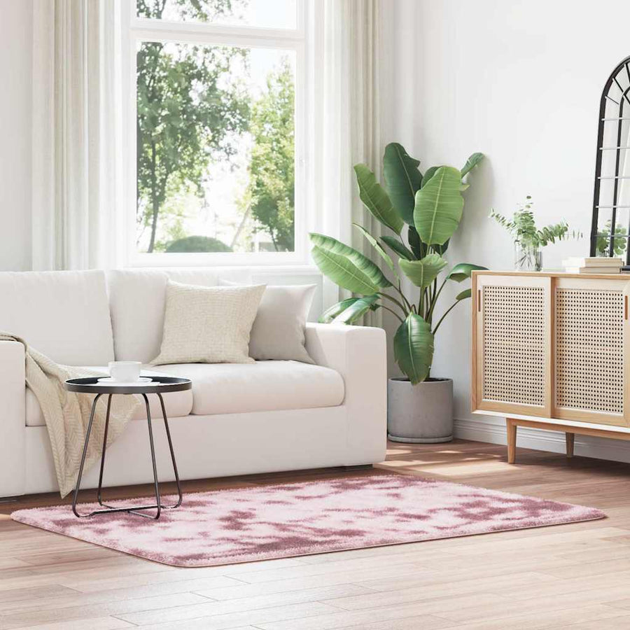 vidaXL Shaggy Rug High Pile NAVARRA Dusty Pink 120x170 cm Polyester 1