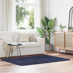 vidaXL Shaggy Rug High Pile NAVARRA Navy 120x170 cm Polyester 1