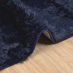 vidaXL Shaggy Rug High Pile NAVARRA Navy 130x200 cm Polyester 5