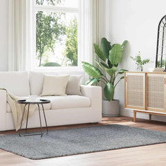 vidaXL Shaggy Rug High Pile NAVARRA Polyester Light Grey