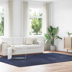 vidaXL Shaggy Rug High Pile NAVARRA Polyester Navy
