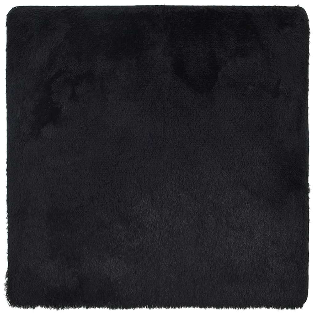 vidaXL Shaggy Rug High Pile NAVARRA Black 160x160 cm Polyester 2