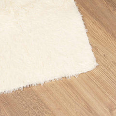 vidaXL Shaggy Rug High Pile NAVARRA Cream 160x160 cm Polyester 4