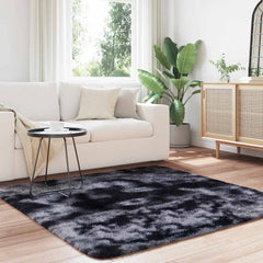 vidaXL Shaggy Rug High Pile NAVARRA Dark Grey 160x160 cm Polyester 3