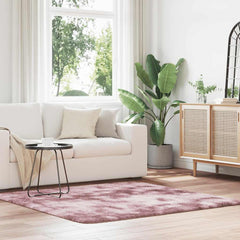 vidaXL Shaggy Rug High Pile NAVARRA Dusty Pink 160x160 cm Polyester 1