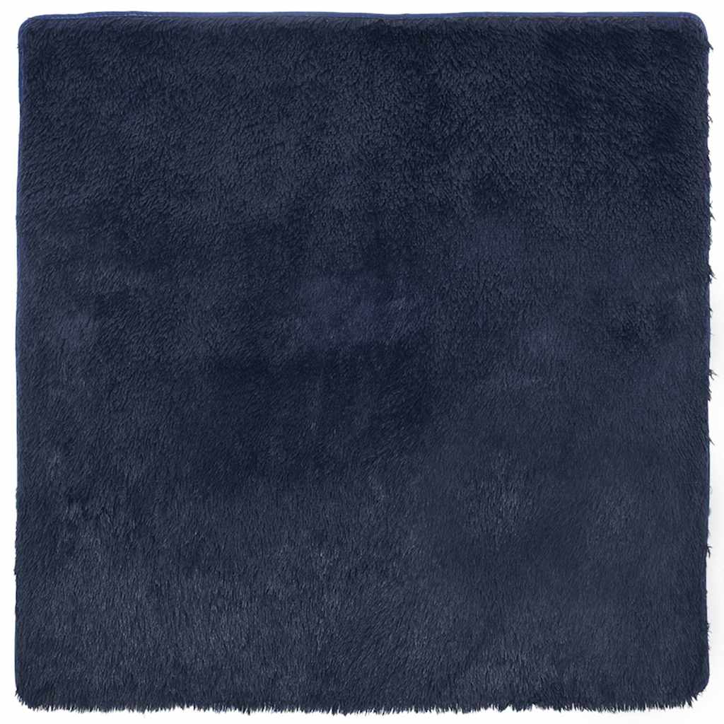 vidaXL Shaggy Rug High Pile NAVARRA Navy 160x160 cm Polyester 2