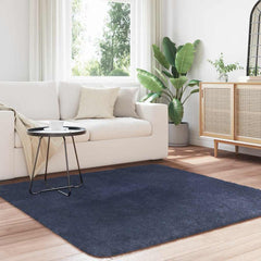 vidaXL Shaggy Rug High Pile NAVARRA Navy 160x160 cm Polyester 3