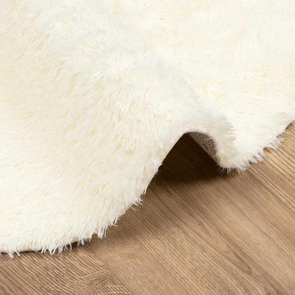vidaXL Shaggy Rug High Pile NAVARRA Cream 160x160 cm Polyester 5