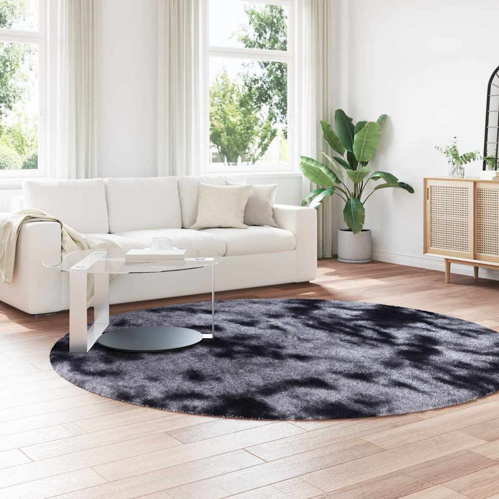 vidaXL Shaggy Rug High Pile NAVARRA Dark Grey 240x240 cm Polyester 3