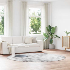 vidaXL Shaggy Rug High Pile NAVARRA Silver Grey 240x240 cm Polyester 1