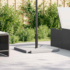 vidaXL 5 Piece Garden Parasol Base Set Granite and Steel 4