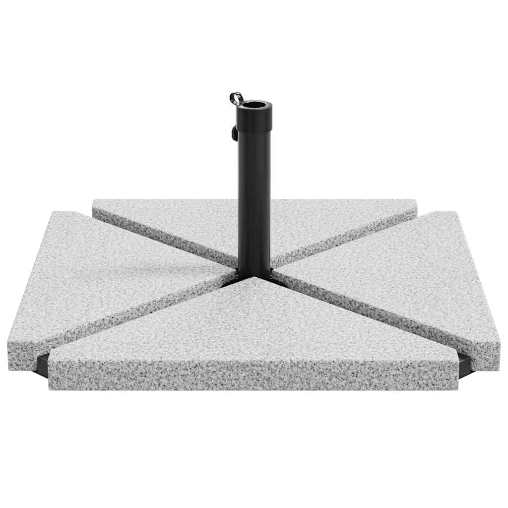 vidaXL 5 Piece Garden Parasol Base Set Granite and Steel 5
