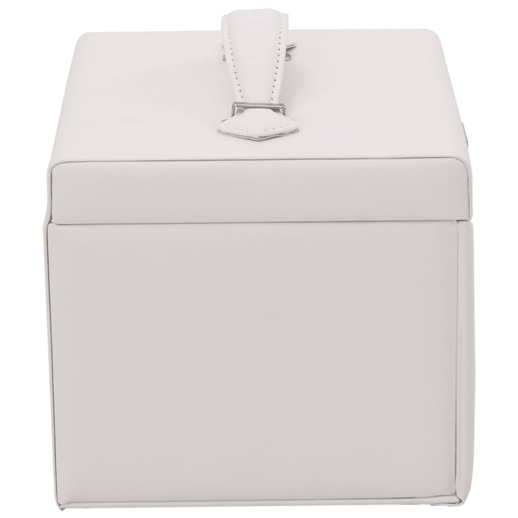 vidaXL Jewellery Box 4-Layer with Mirror Lockable White 22.5x17.5x16.5 cm 6