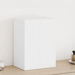 Jewellery Box 10-Layer with Watch Holders 29x20,5x40,5 cm White