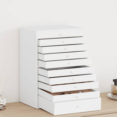 Jewellery Box 10-Layer with Watch Holders 29x20,5x40,5 cm White