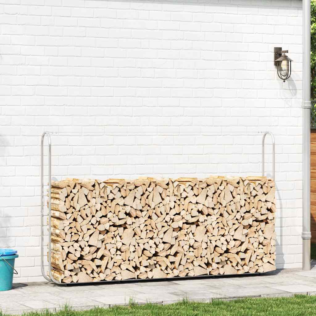 Firewood Rack Galvanised steel 250 x 25 x 150 cm