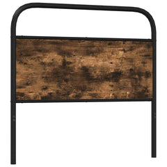 vidaXL Replace Headboard Smoked Oak 90 cm Steel and Engineered Wood 5
