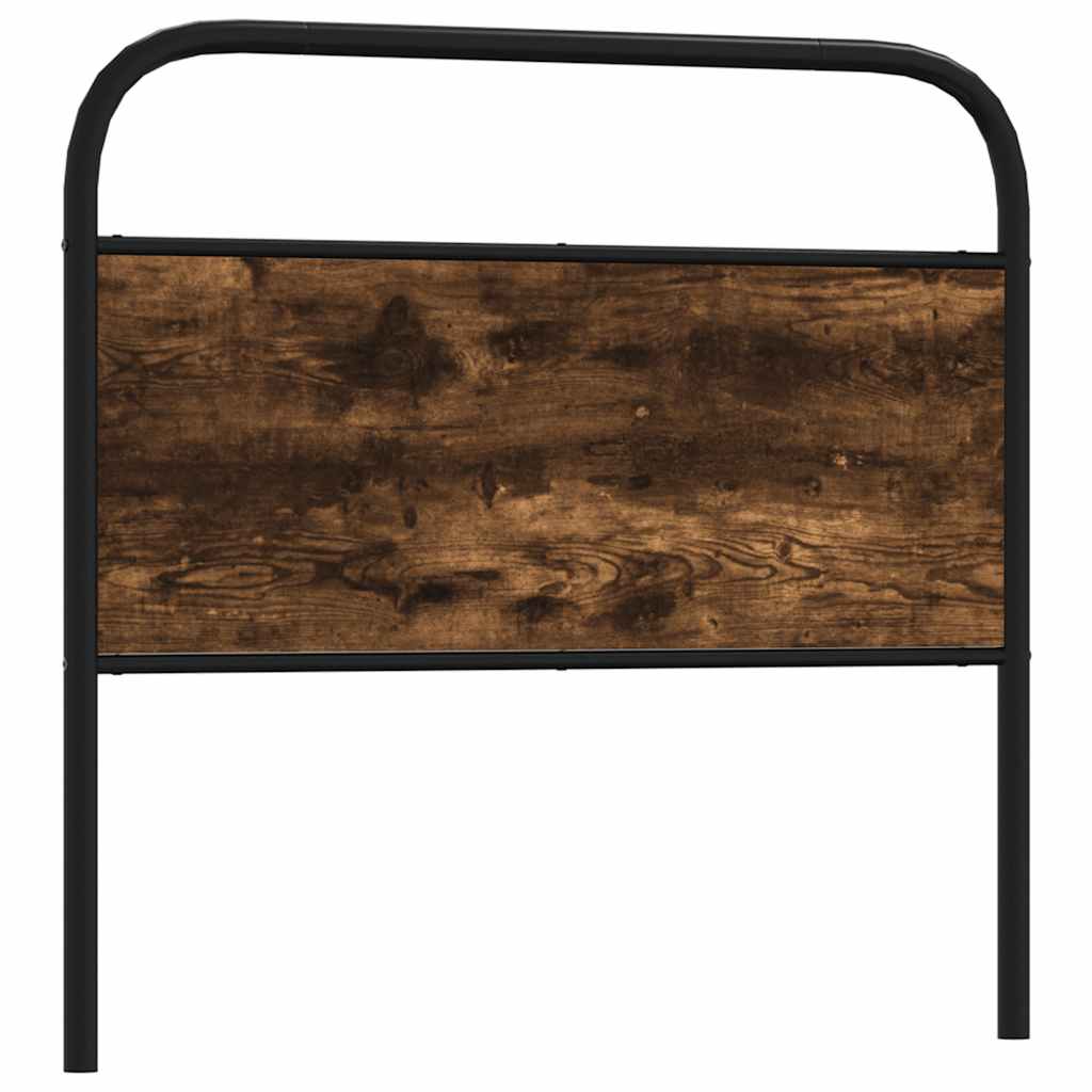 vidaXL Replace Headboard Smoked Oak 100 cm Steel and Engineered Wood 1