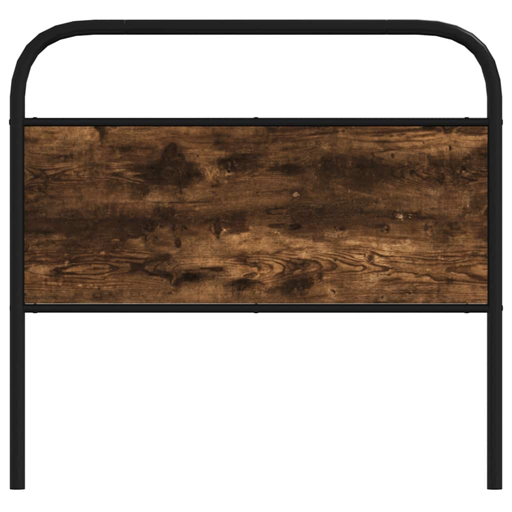 vidaXL Replace Headboard Smoked Oak 100 cm Steel and Engineered Wood 3