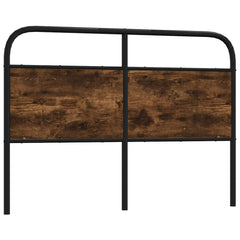 vidaXL Replace Headboard Smoked Oak 120 cm Steel and Engineered Wood 1