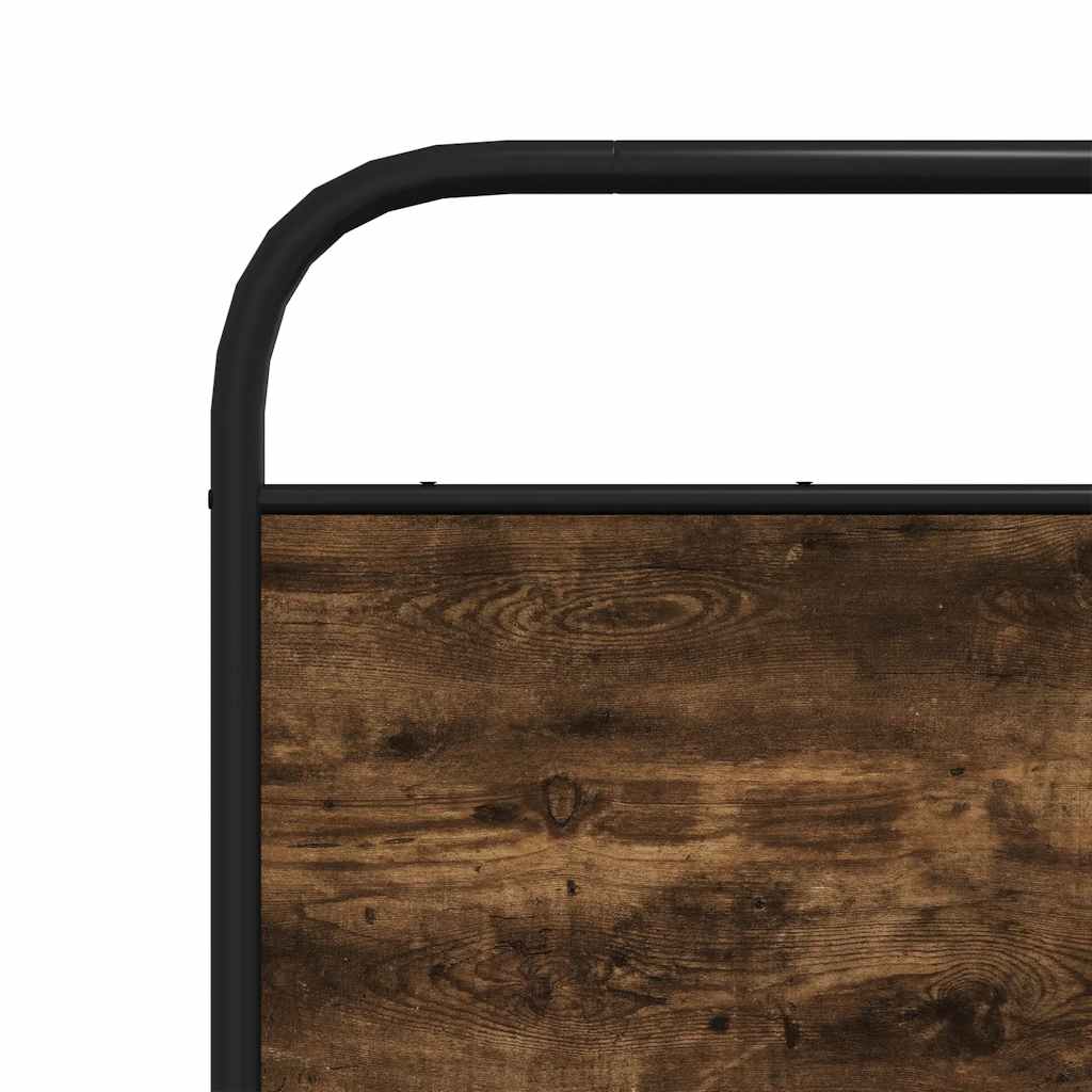 vidaXL Replace Headboard Smoked Oak 120 cm Steel and Engineered Wood 6