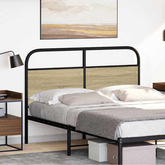 vidaXL Replace Headboard Sonoma Oak 120 cm Steel and Engineered Wood 2