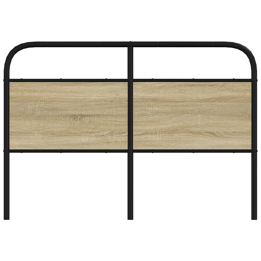 vidaXL Replace Headboard Sonoma Oak 120 cm Steel and Engineered Wood 3