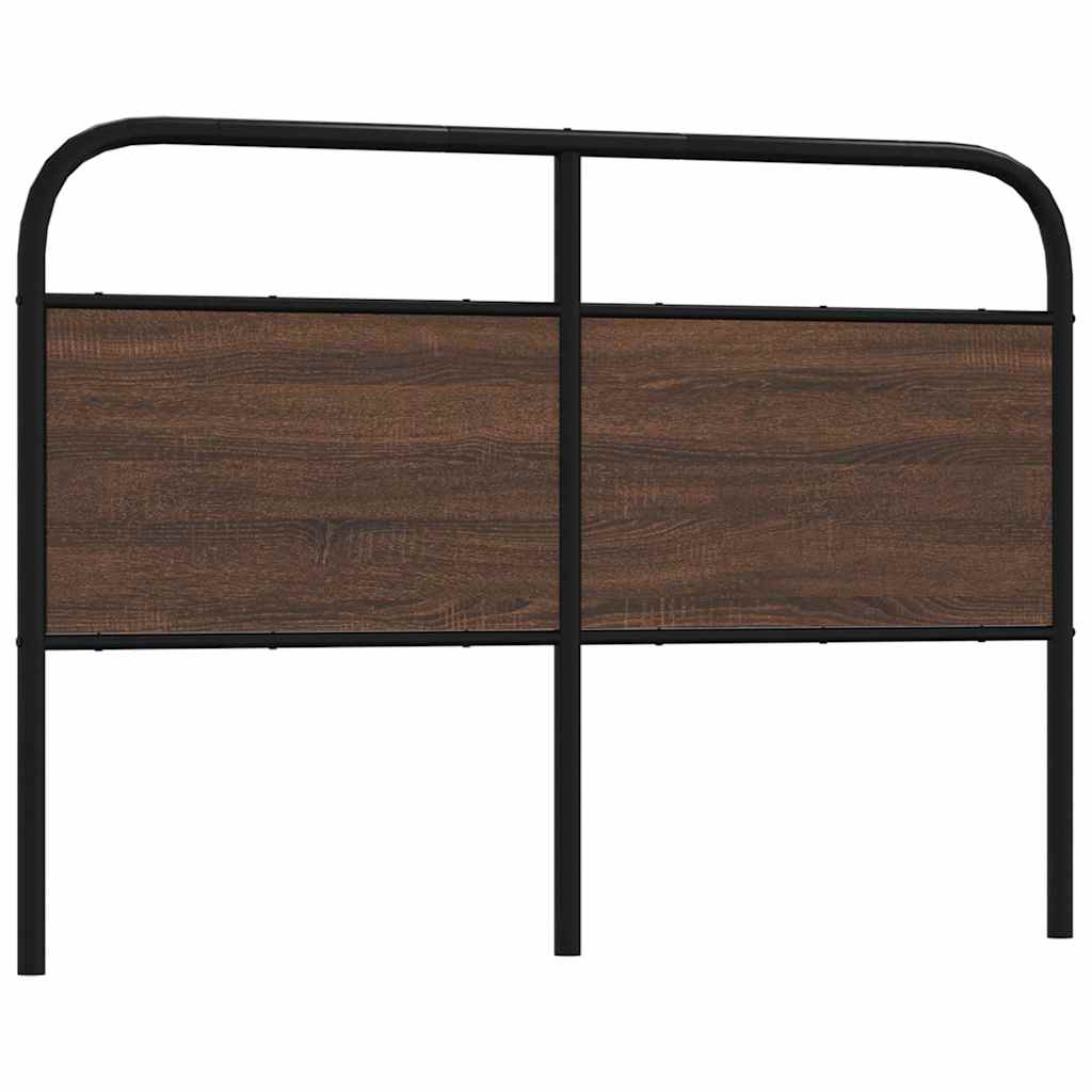 vidaXL Replace Headboard Brown Oak 120 cm Steel and Engineered Wood 1