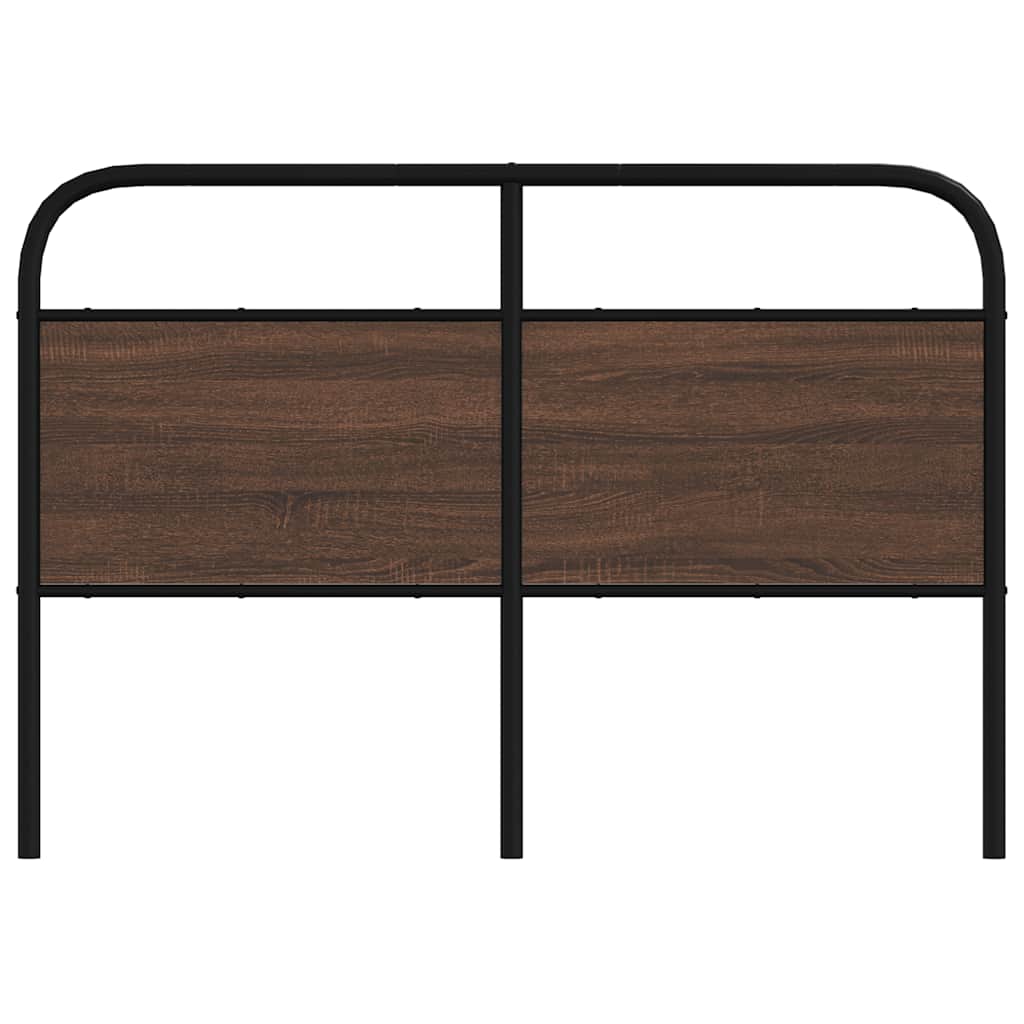 vidaXL Replace Headboard Brown Oak 120 cm Steel and Engineered Wood 3