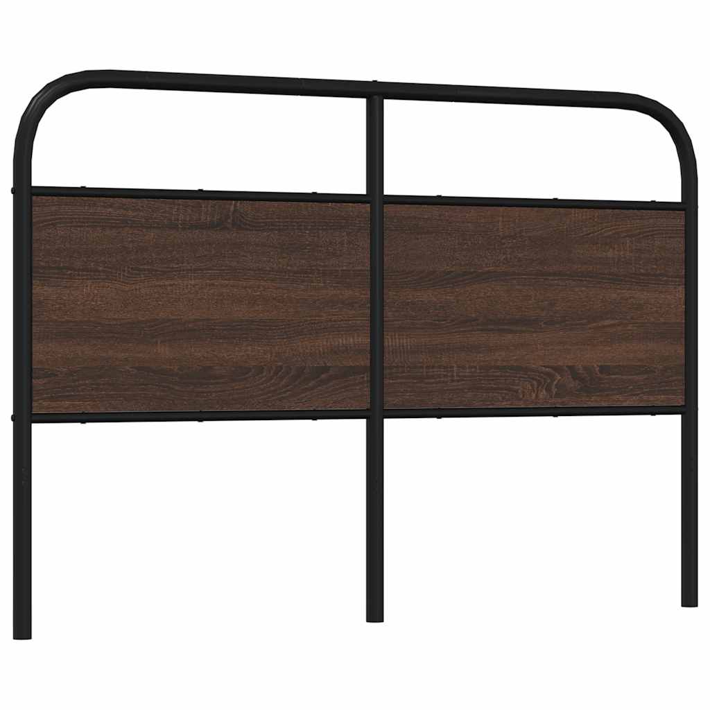 vidaXL Replace Headboard Brown Oak 120 cm Steel and Engineered Wood 5