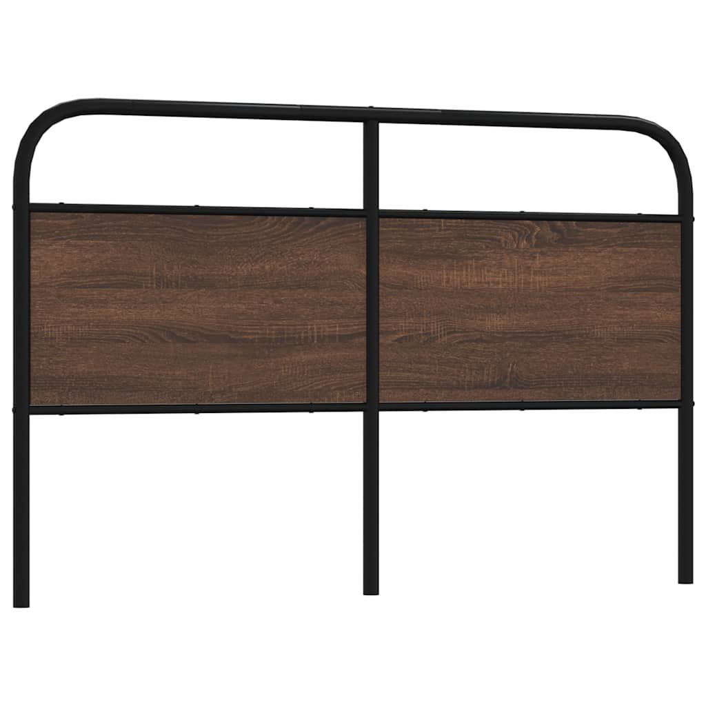 vidaXL Replace Headboard Brown Oak 150 cm Steel and Engineered Wood 1