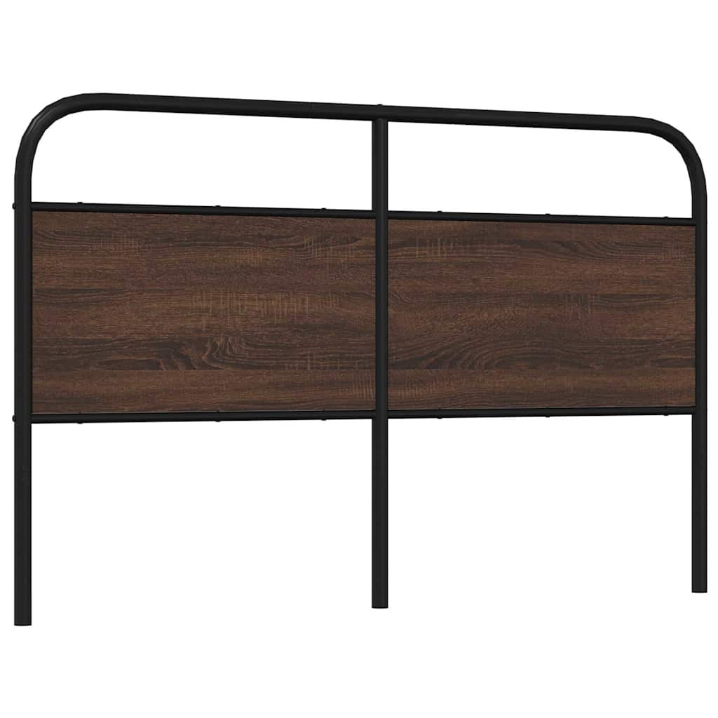 vidaXL Replace Headboard Brown Oak 150 cm Steel and Engineered Wood 5