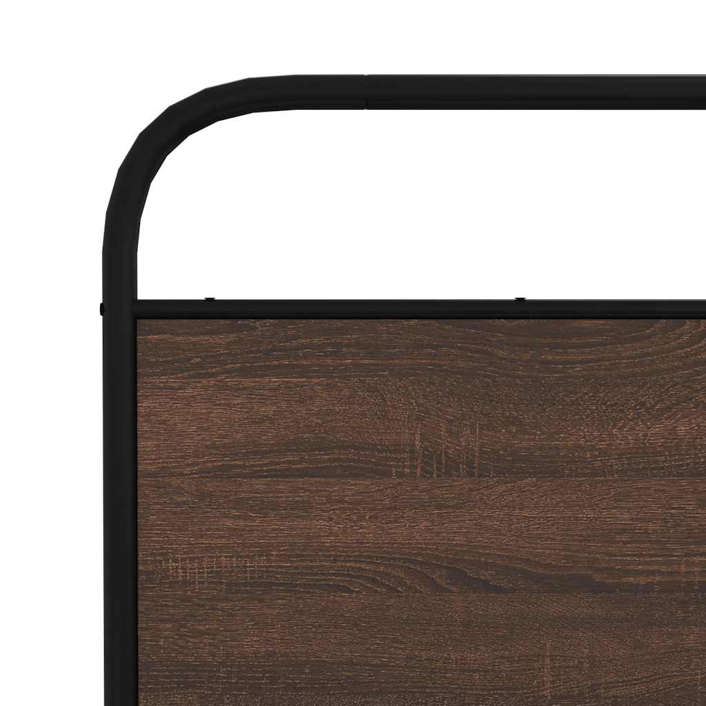 vidaXL Replace Headboard Brown Oak 150 cm Steel and Engineered Wood 6