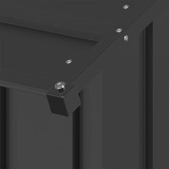 Dog House with Roof Galvanised Steel Anthracite 131 cm 102 cm 101 cm