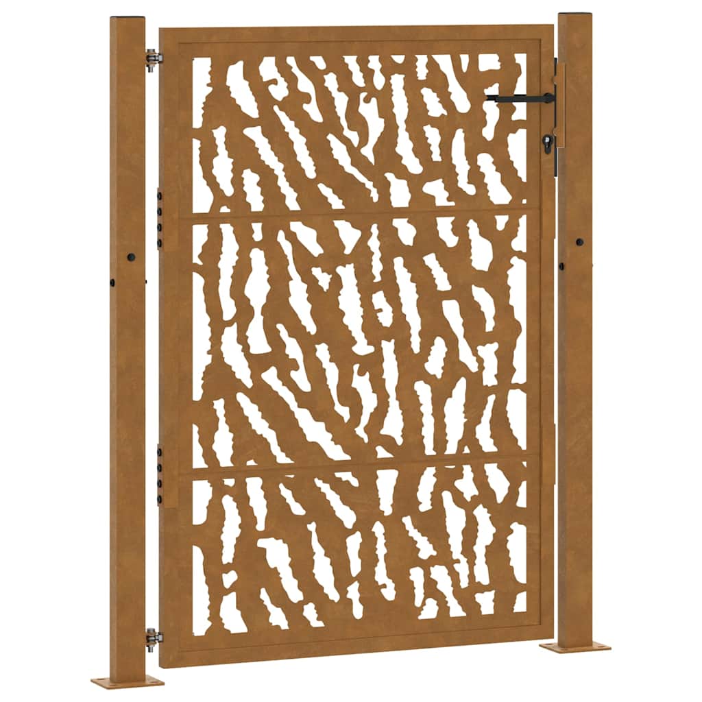 Garden Gate Weathering Steel Weathering steel/brown 100 x 125 cm Trace design