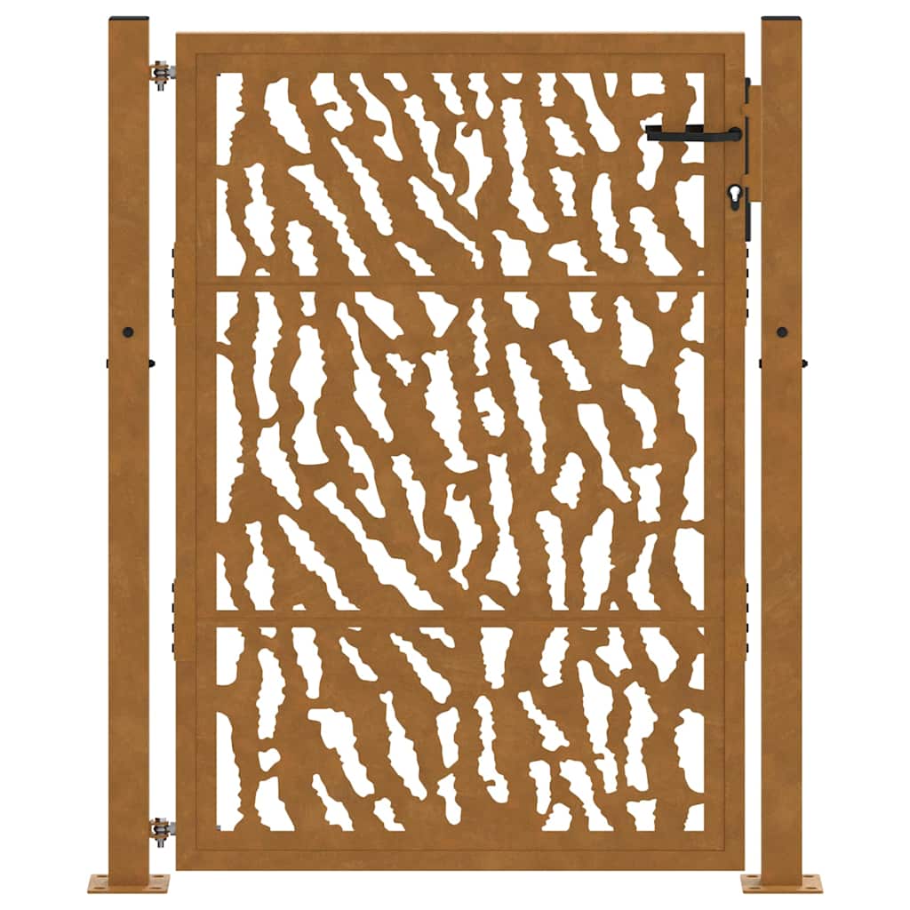 Garden Gate Weathering Steel Weathering steel/brown 100 x 125 cm Trace design