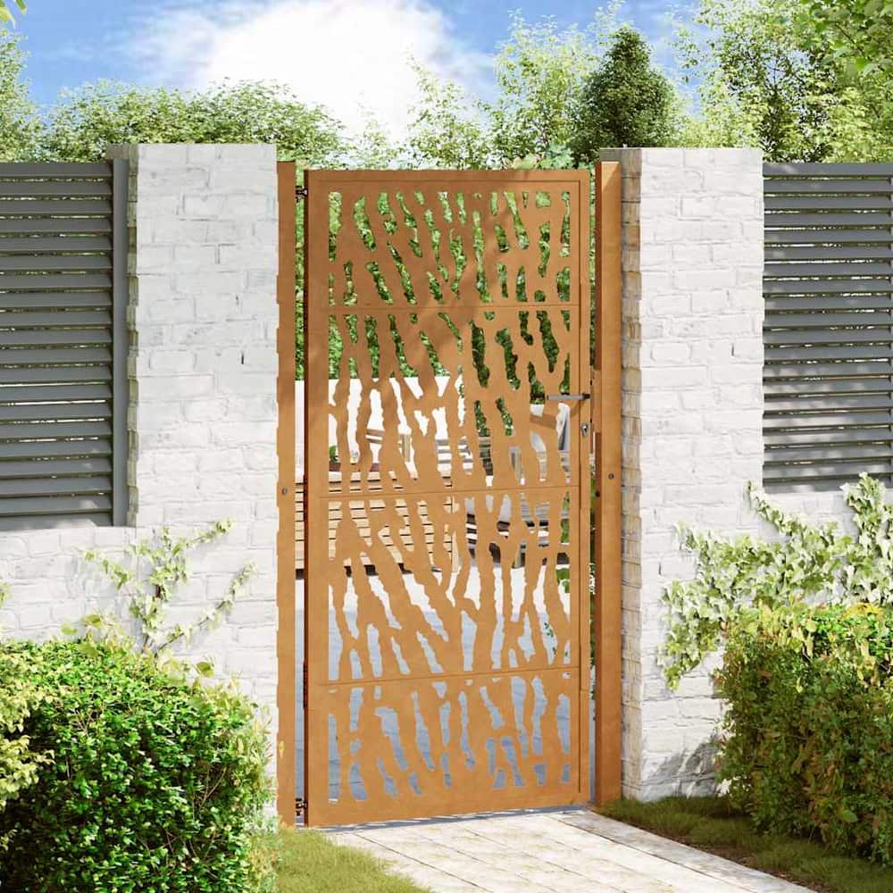 Garden Gate Weathering Steel steel/brown Trace design