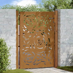 Garden Gate Weathering Steel steel/brown Flame design