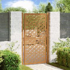 Garden Gate Weathering Steel steel/brown Cross design