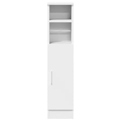 vidaXL Bathroom Cabinet with Roll Holder White 20.5x22x90 cm 4