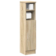 vidaXL Bathroom Cabinet with Roll Holder Sonoma Oak 20.5x22x90 cm 1