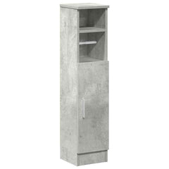 vidaXL Bathroom Cabinet with Roll Holder Concrete Grey 20.5x22x90 cm 2