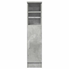 vidaXL Bathroom Cabinet with Roll Holder Concrete Grey 20.5x22x90 cm 4
