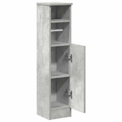 vidaXL Bathroom Cabinet with Roll Holder Concrete Grey 20.5x22x90 cm 5