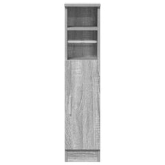 vidaXL Bathroom Cabinet with Roll Holder Grey Sonoma 20.5x22x90 cm 4